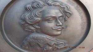 Farfurie zinc masiv A. Van Dyck