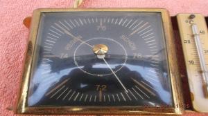 Ansamblu meteo metalic termometru,  higrometru,  barometru (functional)