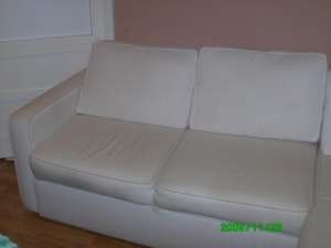 Vand canapea alba mobexpert
