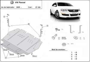 Scut motor metalic VW Passat