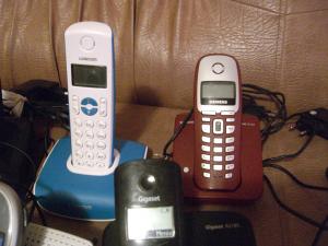 telefon fix de camera fara fir cu 2 sau 3 receptoare