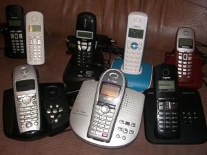 telefon fix de camera fara fir cu 2 sau 3 receptoare