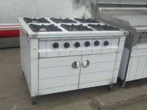 Vand aragaz profesional nou cu 4 ochiuri si cuptor Turcia dimensiunile: 80x80x85cm pe gaz/butelie - 