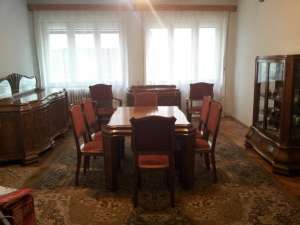 mobilier stil sufragerie lemn nuc cristal