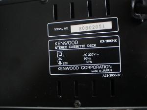 Deck Kenwood Kx1100 hx