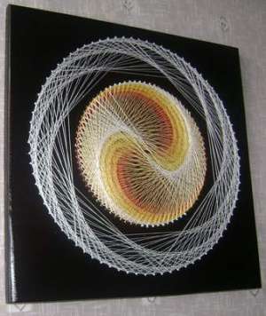 Arta decorativa eleganta stringart - Tablouri String art