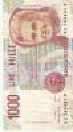 1000 de lire 0octombrie 1990