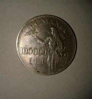 Vand Moneda de argint 100000 lei din anul 1946 cu chipul lui Mihai