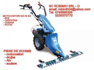 Piese de schimb pentru Carpatina ,  Cosana ,  Rotax ,  BCS si motocositori noi si sh