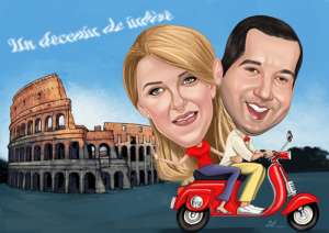 Caricaturi si portrete la comanda