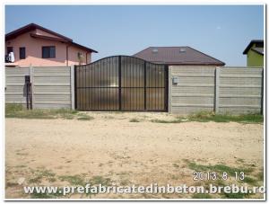 Gard opac din beton ieftin