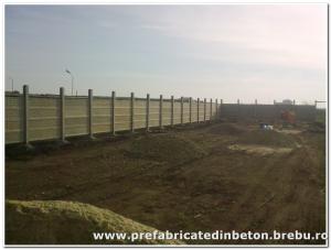 Gard opac din beton ieftin