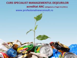 Curs Specialist Managementul Deseurilor,   acreditat ANC,   COD COR: 325713