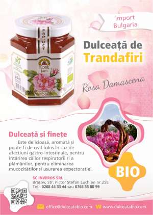 Dulceata de trandafiri BIO - import Bulgaria