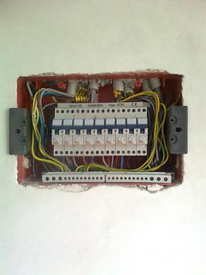 Montaj lampi cu senzor,    tablouri electrice
