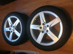 Set 4 Jante OEM originale 5x112 SEAT 17" cu Michelin Pilot Sport3