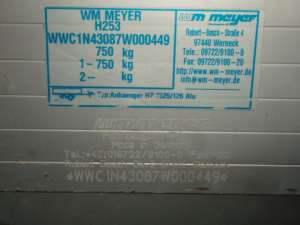 SEMIREMORCA auto Meyer 750kg  / tel: 0723-045296 /