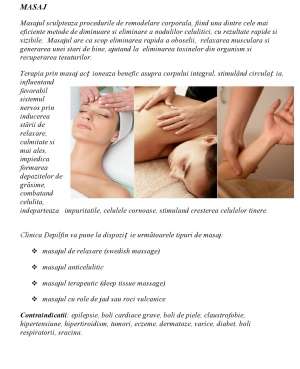 Remodelare corporala/masaj anticelulitic/rejuvenare faciala