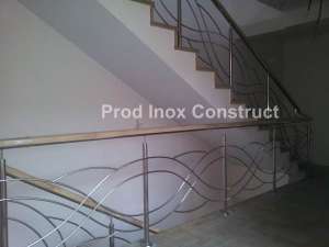 Balustrade Inox Lemn,  Maini Curente Inox,  Scari Inox,  Confectii Inox