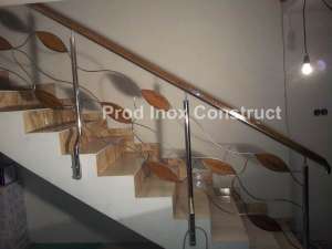 Balustrade Inox Lemn,  Maini Curente Inox,  Scari Inox,  Confectii Inox