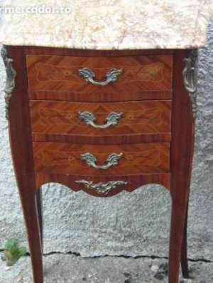 2 NOPTIERE LEMN DE TRANDAFIR LOUIS XV FRANTA