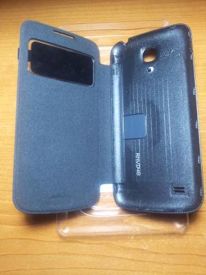 Husa flip cover 1 window samsung i9190 galaxy s4 mini neagra