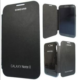 Husa protectie flip cover samsung galaxy note 2 n7100 neagra