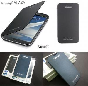 Husa protectie flip cover samsung galaxy note 2 n7100 neagra