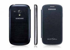 Husa flip cover Samsung I8190 Galaxy S3 mini neagra
