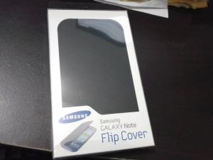 Husa Flip Cover Samsung Galaxy Note N7000 Neagra