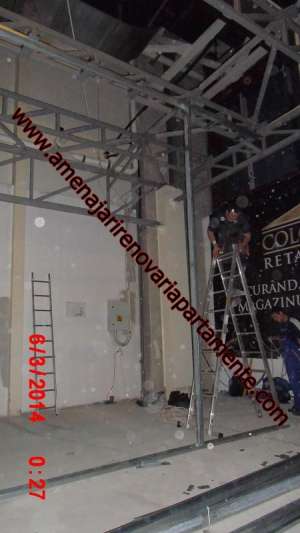 Amenajari interioare apartamente,  birouri,  case,  montaj pereti despartitori rigips