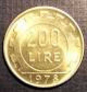 vand 200 lire repvbblica italiana din 1978