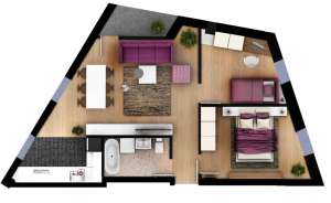 Apartament 3 camere NOU de vanzare Obor