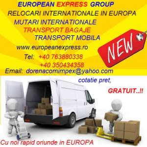 Transport marfa international ,  Transport mobila ,  Relocari internationale