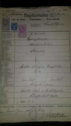 ACTE VECHII-2 certificate de botez