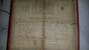 ACTE VECHII-2 certificate de botez