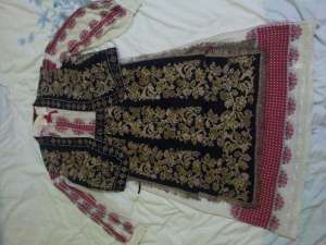 Costum popular dama foarte vechi lucrat manual