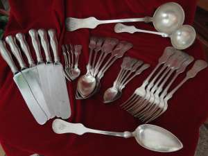 SET TACAMURI DE ARGINT MASIV - 6 persoane