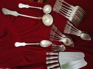 SET TACAMURI DE ARGINT MASIV - 6 persoane