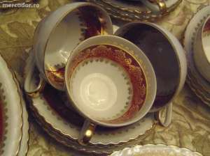 serviciu cafea si desert portelan de lux