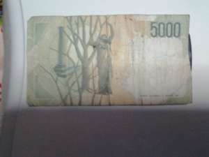Vand 5000 lire italiene
