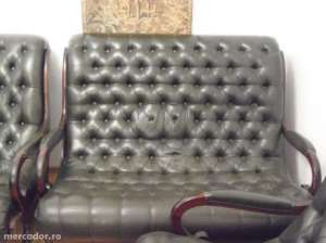 SET CANAPEA SI 2 FOTOLII CHESTERFIELD