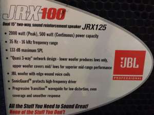 JBL JRX 125 PUTIN FOLOSIT